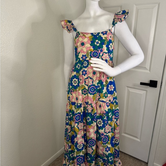 Fore Floral Maxi Dress - Multicolor. #149 - Picture 3 of 14